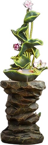 Feng Shui Water Fountain Indoor - Water Fountain Decor for Attract Wealth, Suitable for Yoga, Study, Living Room, Feng Shui Decor & Gifts for Home, Chinese Decor & Gifts, Chinese New Year Decor (C) in Kuwait