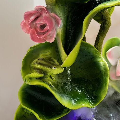 Feng Shui Water Fountain Indoor - Water Fountain Decor for Attract Wealth, Suitable for Yoga, Study, Living Room, Feng Shui Decor & Gifts for Home, Chinese Decor & Gifts, Chinese New Year Decor (C) in Kuwait
