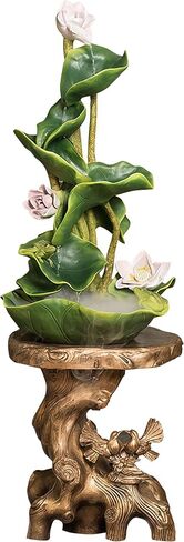 Feng Shui Water Fountain Indoor - Water Fountain Decor for Attract Wealth, Suitable for Yoga, Study, Living Room, Feng Shui Decor & Gifts for Home, Chinese Decor & Gifts, Chinese New Year Decor (C) in Kuwait