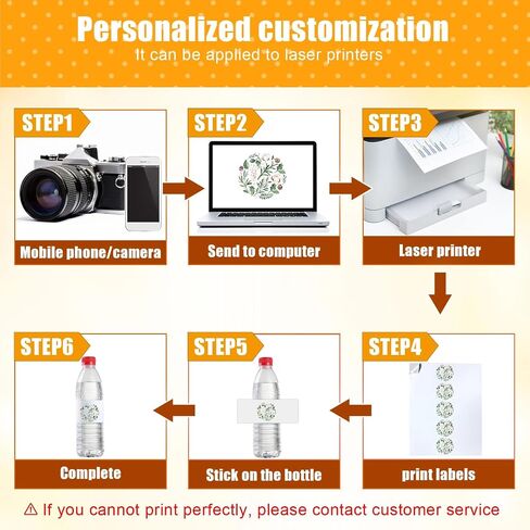 Zonon Printable Water Bottle Labels for Laser, Blank Bottle Stickers Adhesive Personalized Bottle Label Wraparound Rectangle Bottle Label Sticker(240 Pieces) in Saudi Arabia