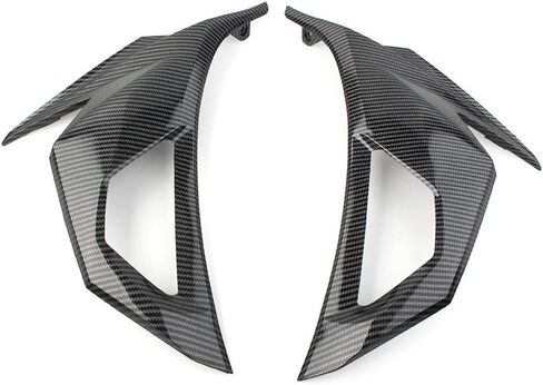 FSFY Carbon Fiber Pattern Front Fairing Cover Cowl Mask Visor Turn Signal Body Frame Guard Covers for Kawasaki NINJA 400 2018-2020 in Saudi Arabia