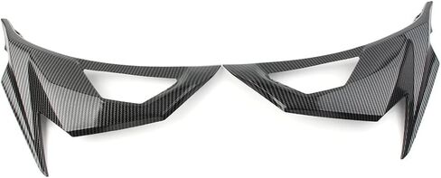 FSFY Carbon Fiber Pattern Front Fairing Cover Cowl Mask Visor Turn Signal Body Frame Guard Covers for Kawasaki NINJA 400 2018-2020 in Saudi Arabia