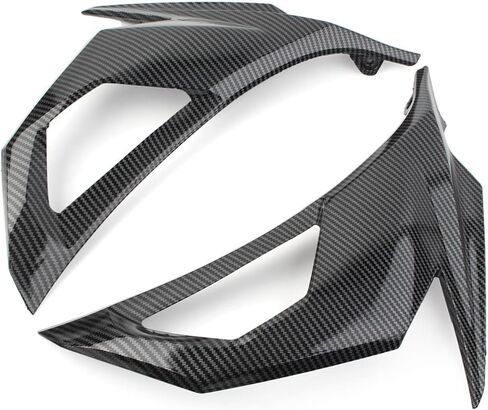 FSFY Carbon Fiber Pattern Front Fairing Cover Cowl Mask Visor Turn Signal Body Frame Guard Covers for Kawasaki NINJA 400 2018-2020 in Saudi Arabia