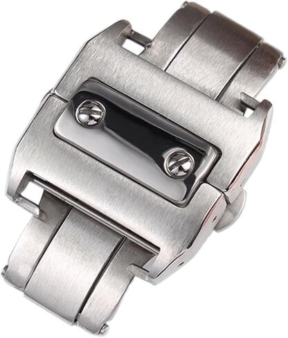for 100 Series Watch Buckle 316L Stainless Steel Brushed Butterfly 18/21mm Fold Clasp in Saudi Arabia