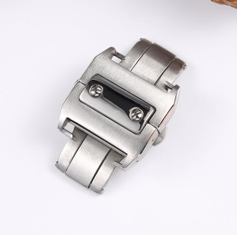 for 100 Series Watch Buckle 316L Stainless Steel Brushed Butterfly 18/21mm Fold Clasp in Saudi Arabia