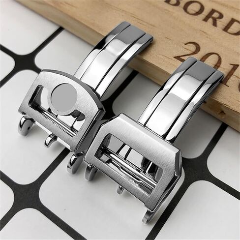 316L Stainless Steel 18mm Deployment Watch Buckle，For Leather Folding Clasp in Saudi Arabia