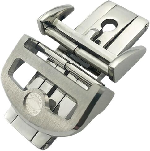 316L Stainless Steel 18mm Deployment Watch Buckle，For Leather Folding Clasp in Kuwait