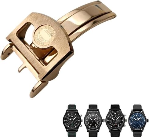 316L Stainless Steel 18mm Deployment Watch Buckle，For Leather Folding Clasp in Kuwait