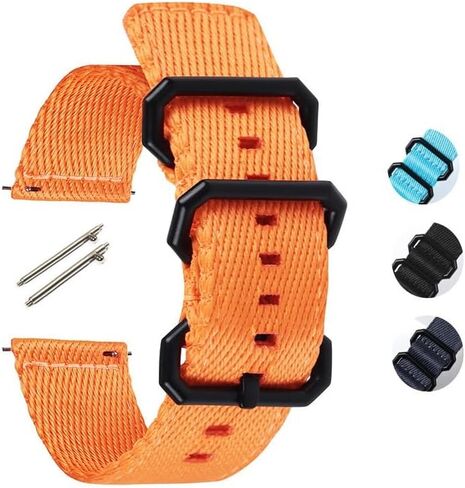 2pcs نطاقات نايلون ، حزام مراقبة سريع القابل للتعديل يتوافق مع 22 مم من أجل التروس S3 in Kuwait