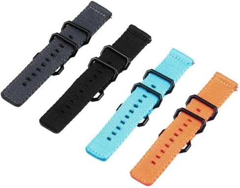 2pcs نطاقات نايلون ، حزام مراقبة سريع القابل للتعديل يتوافق مع 22 مم من أجل التروس S3 in Kuwait