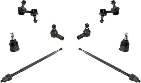 for Honda for Element 2003-2011 Inner & Outer Tie Rods Ball Joints Sway Bar 8pc Kit Front Left Lower,Right Bushing,Nut 223-4377 K90455 in Saudi Arabia