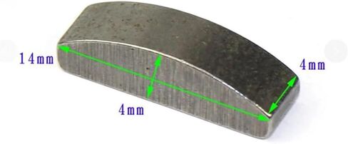 4x Metal Metric Woodruff Key 4 x 14 x 4mm Flywheel Clutch Crankshaft Parts Parts in Saudi Arabia