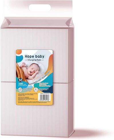 وسادات تغيير الحفاضات القابلة للاستعمال مرة واحدة من JUS COOL مقاس 60.96 سم × 60.96 سم (100 قطعة) وسادات تغيير الحفاضات المحمولة، وسادات سرير ناعمة فائقة الامتصاص ومقاومة للماء in Kuwait