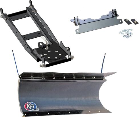 KFI 72 "Poly-Pro Snowplow Combo Kit-72" Poly-Pro Plow + Mount Bracket + Push Tube-متوافق مع Defender Max HD10 (الكل باستثناء XMR) 2017 إلى 2023 in Kuwait