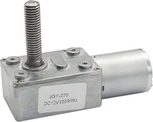 JGY-370 Threaded Shaft M8 Length 33mm Worm Gear Motor DC Reducer Speed Controller Forward Reverse 160RPM 12V in Saudi Arabia