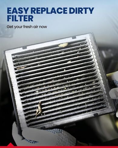 فلتر هواء كابينة KAX، استبدال CF11174 لـ Fusion MKZ 2010 2011 2012، ميلان 2010 2011، مع فلتر هواء مقصورة الركاب بالكربون المنشط، تصفية الغبار وحبوب اللقاح in Saudi Arabia
