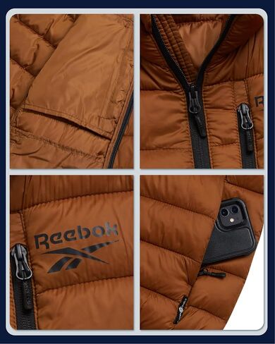 Reebok Boys Puffer Jacket - Midweight Quilted Insulated Winter Coat - Water and Wind Resistant Winter Jacket for Boys in Saudi Arabia