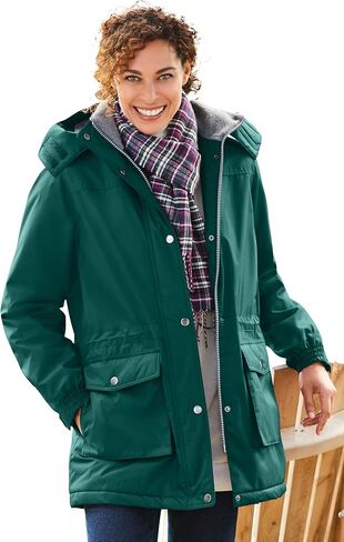Woman Within Plus Size Microfiber Parka in Saudi Arabia