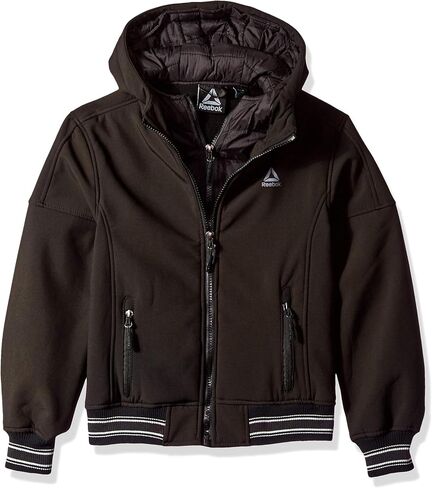 Reebok Boys' Active Vestee Jacket with Striped Hem in Saudi Arabia