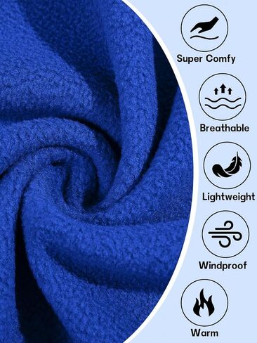 Haloumoning Boys Zip Up Fleece Jacket Kids Lightweight Outerwear Long Sleeve Mock Neck Coat with Pockets 5-14Y in Saudi Arabia