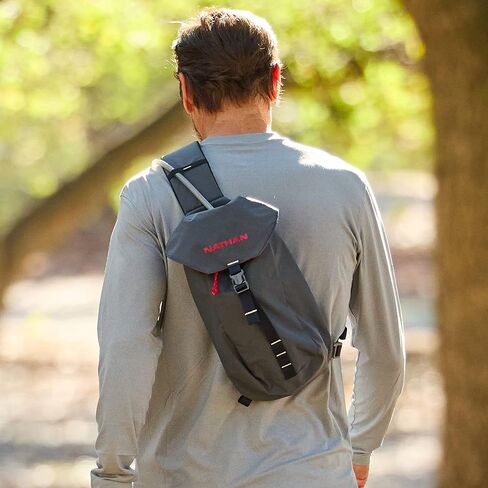 Nathan Limitless 8L Hydration Sling, Two Side Pockets & Small Zipper Stash Pocket for Essential Storage, Breathable & Moisture Wicking in Saudi Arabia