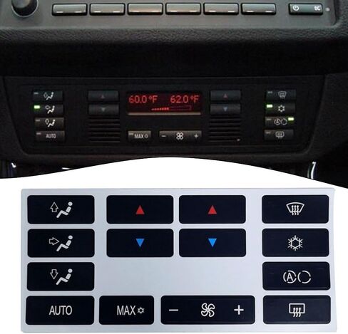 Car AC Dash Button Att Tit Fit for X5 E53 1999-2006 E39 1996-2002 Condition Air Dash Dash Conditive Putticer Presidents accessories accesssities accision in Saudi Arabia