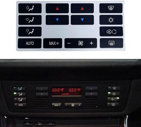 Car AC Dash Button Att Tit Fit for X5 E53 1999-2006 E39 1996-2002 Condition Air Dash Dash Conditive Putticer Presidents accessories accesssities accision in Saudi Arabia