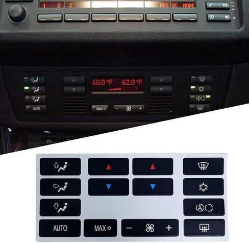 Car AC Dash Button Att Tit Fit for X5 E53 1999-2006 E39 1996-2002 Condition Air Dash Dash Conditive Putticer Presidents accessories accesssities accision in Saudi Arabia