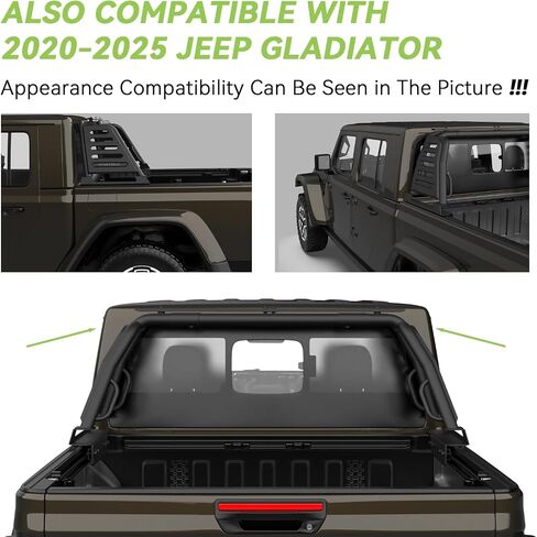 T-rexo Series Sport Roll Bar Compatible with for Tacoma, Ranger, Canyon, Frontier | No Drilling Required | Light Mount | Compatible/Tri-fold/Roll-up/Tri-fold Cover in Kuwait