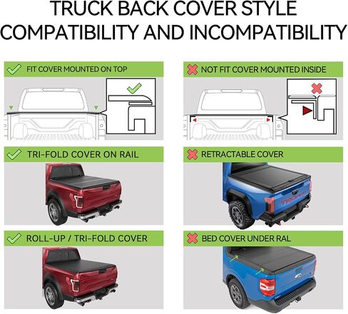 T-rexo Series Sport Roll Bar Compatible with for Tacoma, Ranger, Canyon, Frontier | No Drilling Required | Light Mount | Compatible/Tri-fold/Roll-up/Tri-fold Cover in Kuwait