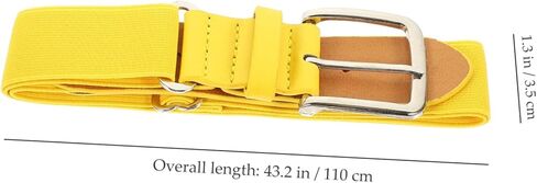 Happyyami الحزام الرياضي القابل للتعديل للبيسبول والكرة اللينة مرنة تقليد حزام للرجال والنساء للرياضيين والأنشطة الخارج in Kuwait