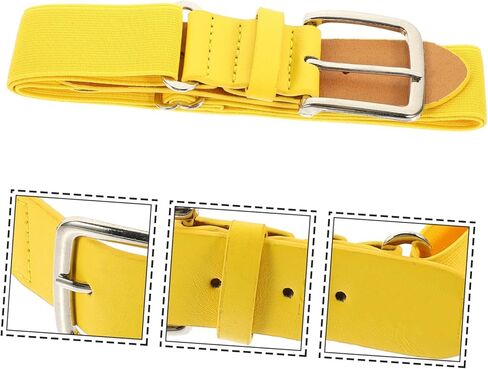 Happyyami الحزام الرياضي القابل للتعديل للبيسبول والكرة اللينة مرنة تقليد حزام للرجال والنساء للرياضيين والأنشطة الخارج in Kuwait