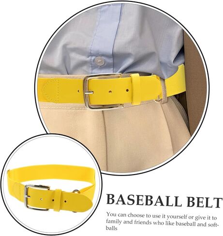 Happyyami الحزام الرياضي القابل للتعديل للبيسبول والكرة اللينة مرنة تقليد حزام للرجال والنساء للرياضيين والأنشطة الخارج in Kuwait