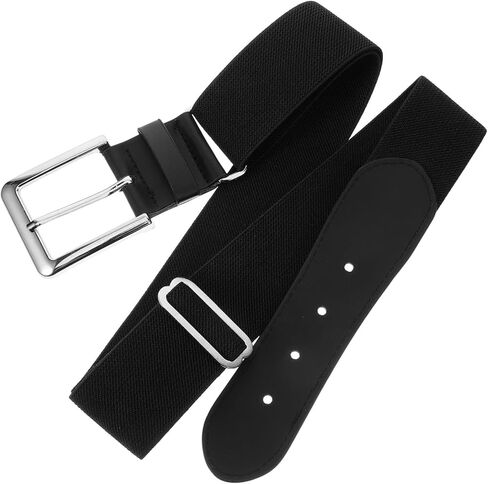Yardwe Adjustable Baseball Belt with Sliding Regulator for Youth and Adults Elastic Softball and Football Protective Girdle Black Stretch Sports Belt for Men and Women Versatile for in Saudi Arabia
