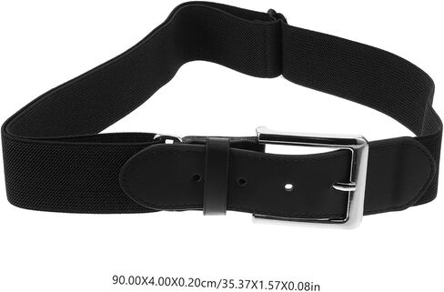 Yardwe Adjustable Baseball Belt with Sliding Regulator for Youth and Adults Elastic Softball and Football Protective Girdle Black Stretch Sports Belt for Men and Women Versatile for in Saudi Arabia