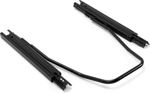ECOTRIC Universal Seat Sliders Seat Mounting Track, Dual Locking Rails Brackets Kit Most Aftermarket Seats- 1 x Set of Sliders Electrophoresis Black in Saudi Arabia
