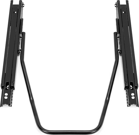 ECOTRIC Universal Seat Sliders Seat Mounting Track, Dual Locking Rails Brackets Kit Most Aftermarket Seats- 1 x Set of Sliders Electrophoresis Black in Saudi Arabia