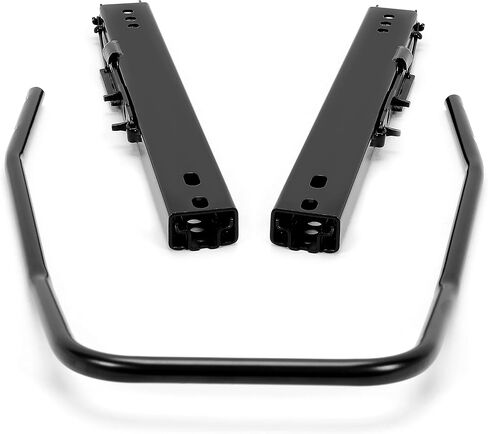 ECOTRIC Universal Seat Sliders Seat Mounting Track, Dual Locking Rails Brackets Kit Most Aftermarket Seats- 1 x Set of Sliders Electrophoresis Black in Saudi Arabia
