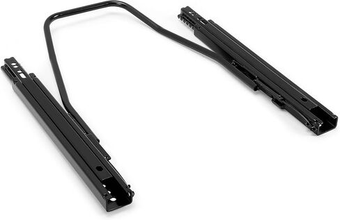 ECOTRIC Universal Seat Sliders Seat Mounting Track, Dual Locking Rails Brackets Kit Most Aftermarket Seats- 1 x Set of Sliders Electrophoresis Black in Saudi Arabia