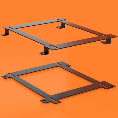 AREYOURSHOP 2X MOUNT RACING BAVER BRACKET ADAPTER TO CHEVY CAMARO 1982-2002 ، for Pontiac Firebird 1993-2002 ، Low Mount Racing/Bucket Seat Bracket in Saudi Arabia