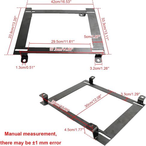 AREYOURSHOP 2X MOUNT RACING BAVER BRACKET ADAPTER TO CHEVY CAMARO 1982-2002 ، for Pontiac Firebird 1993-2002 ، Low Mount Racing/Bucket Seat Bracket in Saudi Arabia