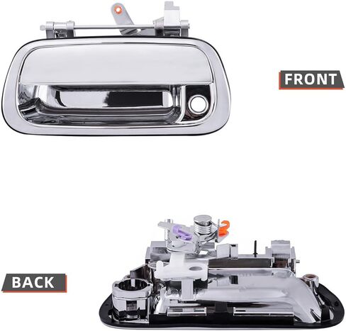 DEAL AUTO ELECTRIC PARTS New 1pc Smooth Black Rear Truck Bed Tailgate Handle With Key Hole Replacement Kit Compatible With 00-06 Tundra in Kuwait