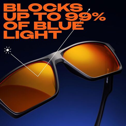 Titan Gaming Glasses, Anti Blue Light Glasses Men, UV400 Protection Blue Light Blocking Glasses for Computer Eye Strain in Kuwait