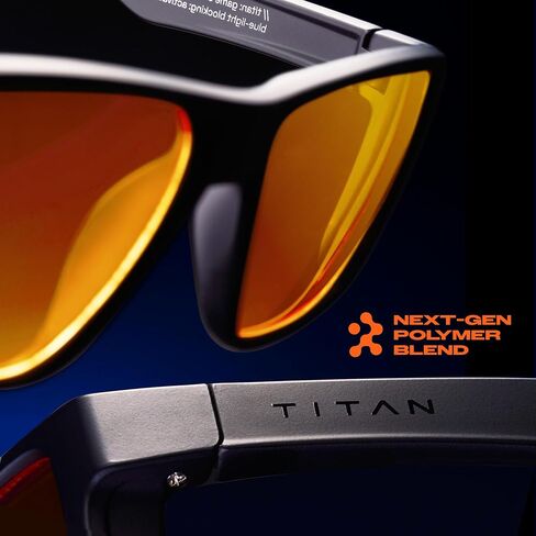 Titan Gaming Glasses, Anti Blue Light Glasses Men, UV400 Protection Blue Light Blocking Glasses for Computer Eye Strain in Kuwait