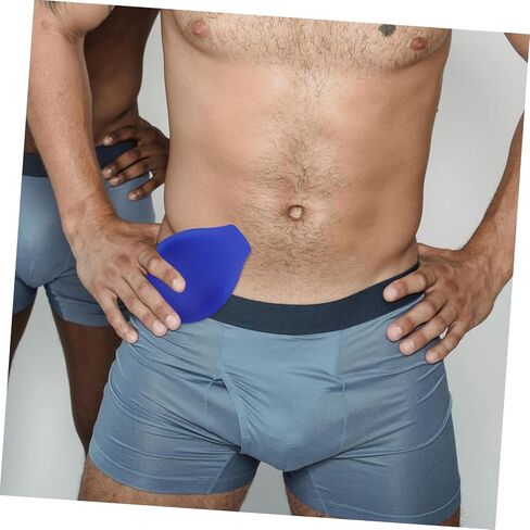 BESPORTBLE 2pcs Bulge Underwear Pad for Boardshorts Pouch Swim Shorts Cup Pad 3D Design Polyester One Size Fits Blue in Saudi Arabia