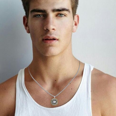 YueYuan الجمجمة قلادة للرجال فضة الصليب قلادة روز الهيكل العظمي قلادة القوطية الشرير الملاك الجناح قلادة مجوهرات هدايا in Kuwait