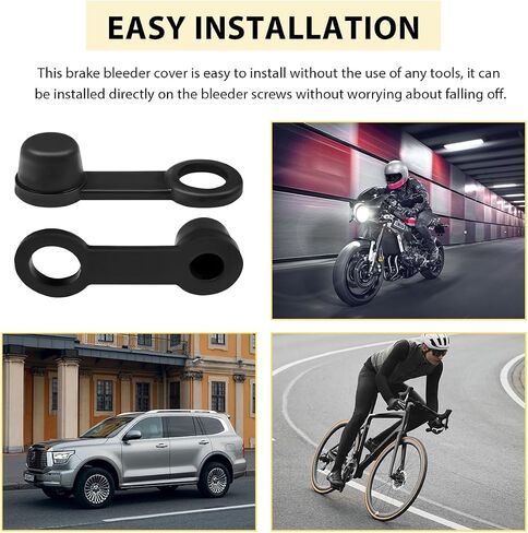 8 PCS Car Brake Bleeder Screw Caps, Rubber Caliper Nipple Waterproof Dust Stem Covers, Universal Auto Grease Zerk Fitting Cap Replacement for Cars, Motorcycles, Bicycles (Style A) in Saudi Arabia