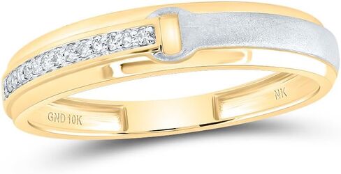 Jewels by Lux 10kt Gold Gold His & Hers 1/4 CTTW Diamond Cushion Wedding Ring Band Fand ، Women Size: 5-9 ، Men Size: 8-12 in Saudi Arabia