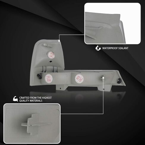 AutoZensation متوافق مع Ford Ranger 1998-2000 ، LENCHROME CLEAR CLEAR LENS POMPER LIGHTS ، L+R مجموعة زوج in Kuwait