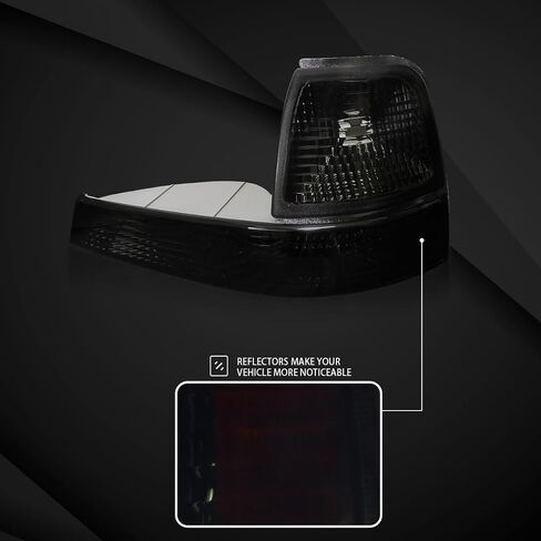 AutoZensation متوافق مع Ford Ranger 1998-2000 ، LENCHROME CLEAR CLEAR LENS POMPER LIGHTS ، L+R مجموعة زوج in Kuwait